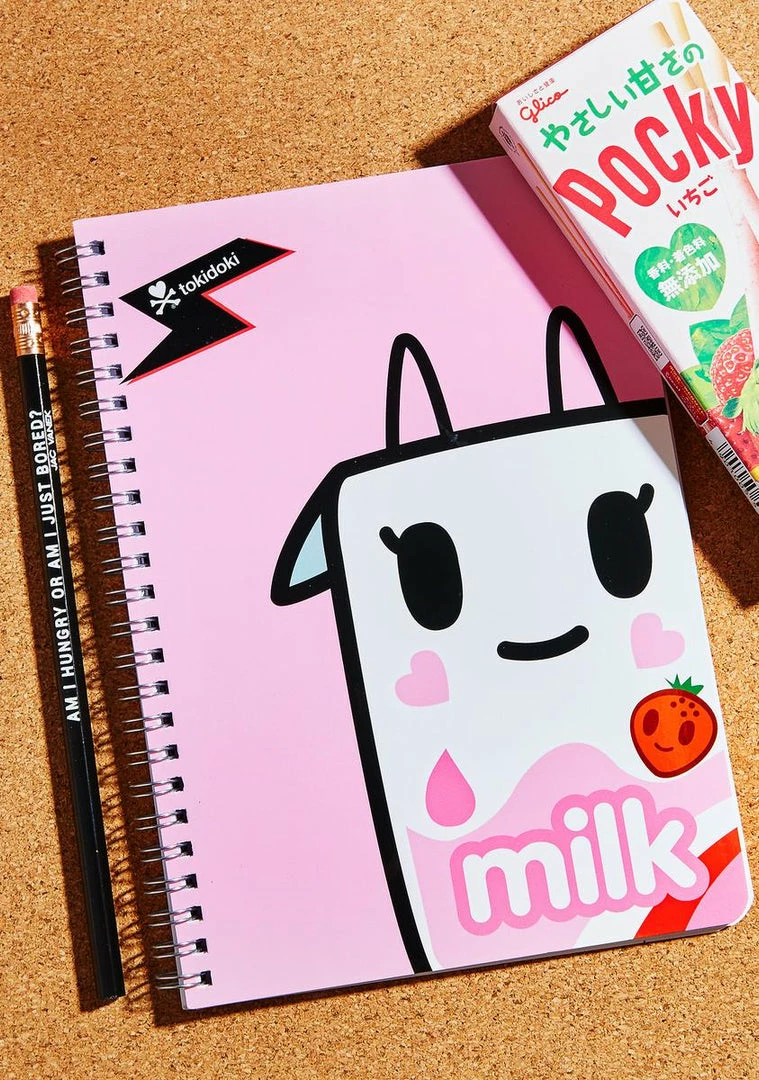 Tokidoki Strawberry Milk Notebook 3 Tokidoki Strawberry Milk Notebook