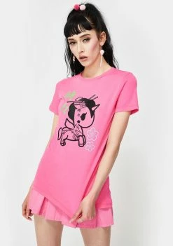 Tokidoki Tops Neon Sakura Graphic Tee