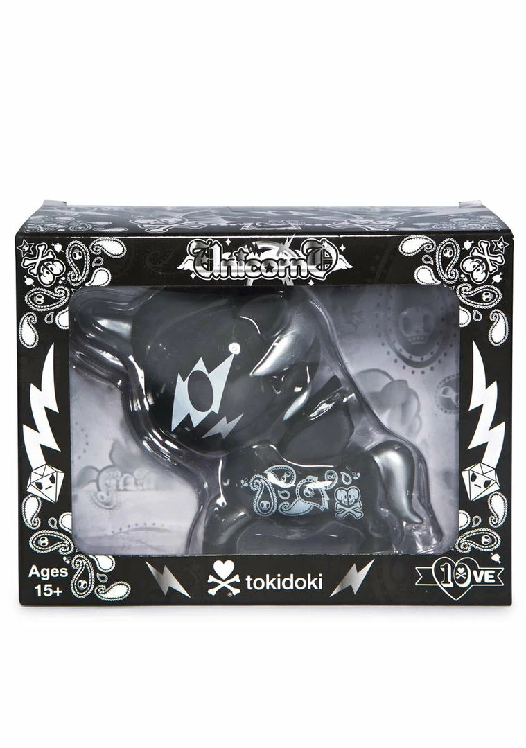 Tokidoki Other Shit Unicorno 10 Year Vinyl Toy In Black 4 Tokidoki Other Shit Unicorno 10 Year Vinyl Toy In Black