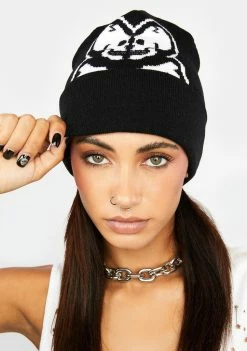 Tokidoki Double Skull Beanie Hats 11 Tokidoki Double Skull Beanie Hats