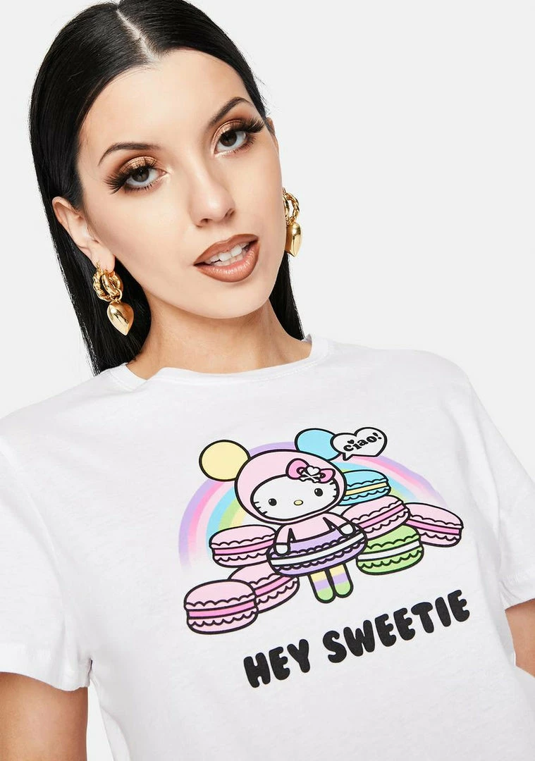 Tokidoki Tops X Hello Kitty Hey Sweetie Graphic Tee 3 Tokidoki Tops X Hello Kitty Hey Sweetie Graphic Tee