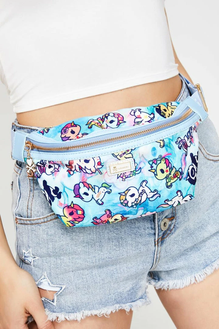Tokidoki Watercolor Paradise Fanny Pack 3 Tokidoki Watercolor Paradise Fanny Pack