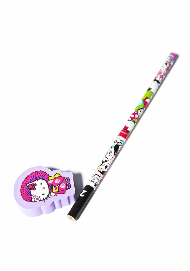Tokidoki X Hello Kitty Geisha Pencil 4 Tokidoki X Hello Kitty Geisha Pencil