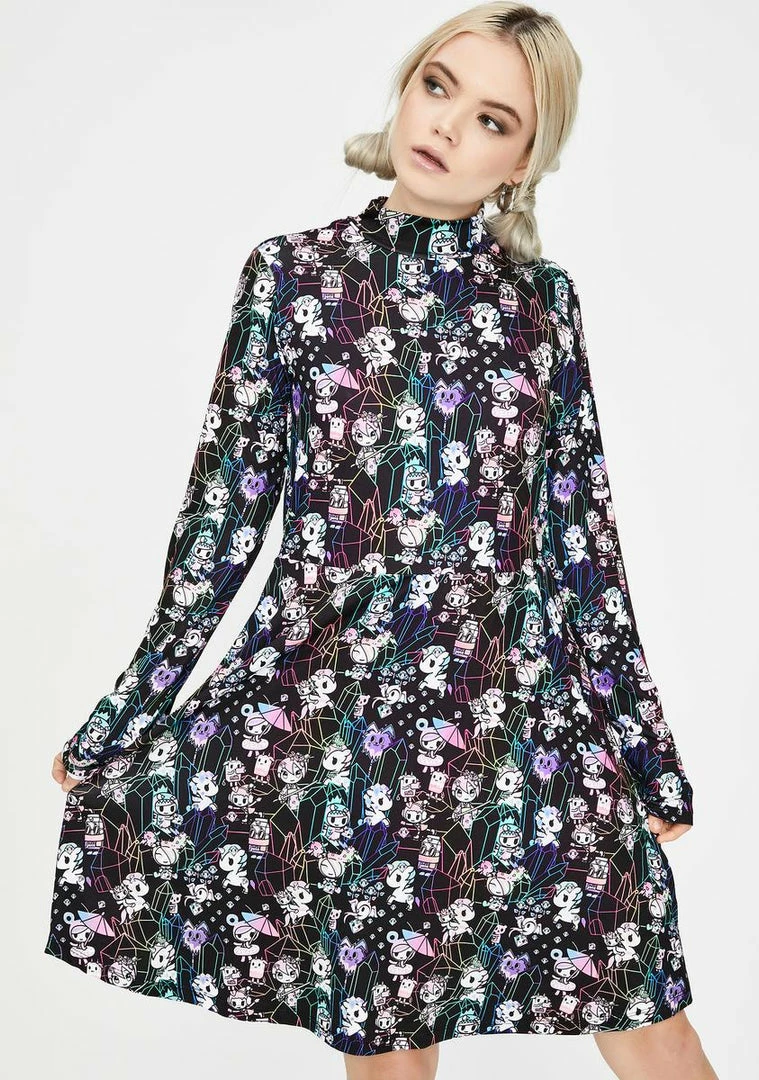 Tokidoki Gem Friends Graphic Tee Dresses 3 Tokidoki Gem Friends Graphic Tee Dresses