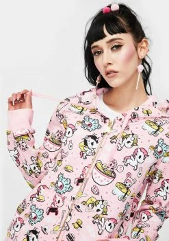 Tokidoki X Gudetama Take Out Zip Up Hoodie