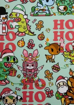 Tokidoki Seasonal Decor Ho Ho Ho Wrapping Paper