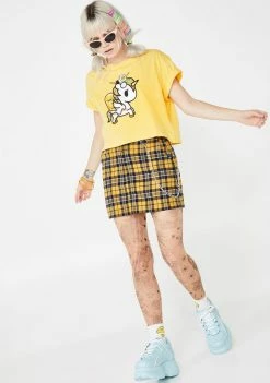 Tokidoki Tops Unicorno Gudetama Crop Tee 8 Tokidoki Tops Unicorno Gudetama Crop Tee