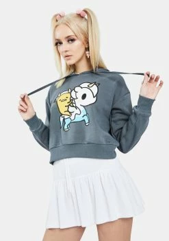 Tokidoki Tops X Gudetama Gude Latte Cropped Hoodie