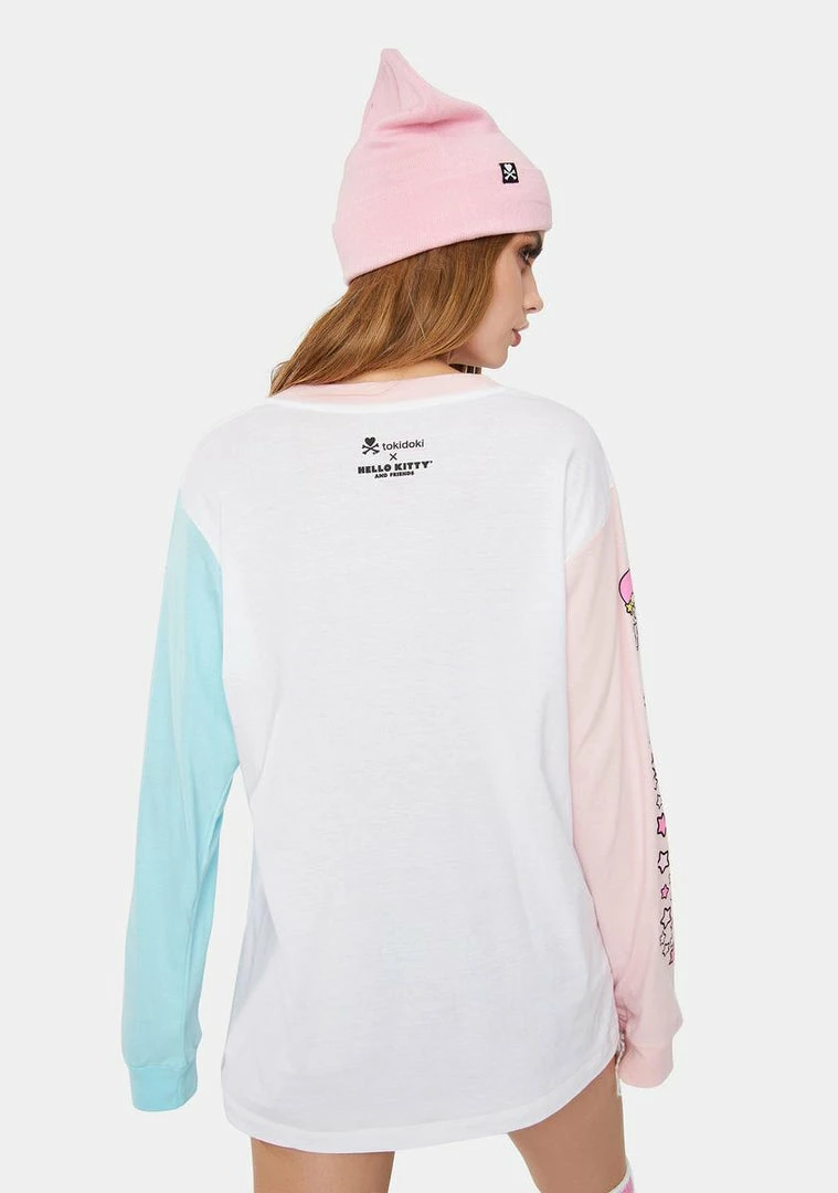Tokidoki X Hello Kitty And Friends Twin Sleeve Long Sleeve Tee Tops 6 Tokidoki X Hello Kitty And Friends Twin Sleeve Long Sleeve Tee Tops