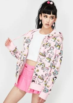 Tokidoki X Gudetama Take Out Zip Up Hoodie