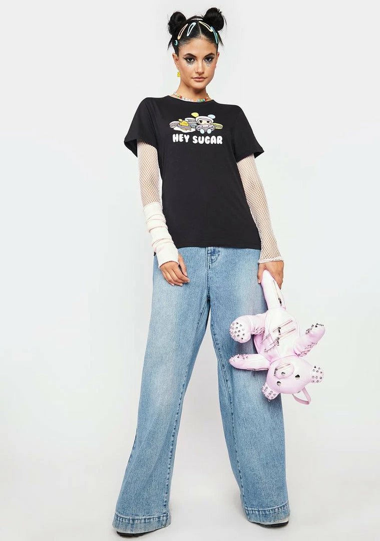 Tokidoki Tops Hey Sugar Graphic Tee 5 Tokidoki Tops Hey Sugar Graphic Tee